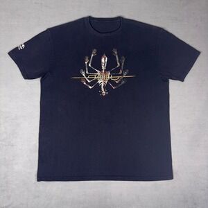 Tool Band Tour 2023 T-Shirt Multi-Armed Skeleton Graphic Double Sided Black XL